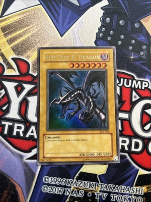 (STO) Yu-Gi-Oh! TCG Red-Eyes B. Dragon Joey SDJ-001 Unlimited HP (4)-image