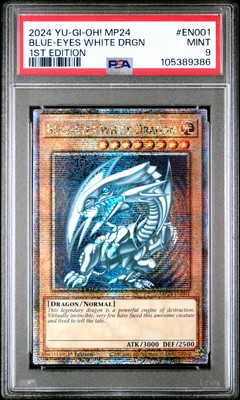 2024 YU-GI-OH! MP24-25TH ANV TIN: DUELING MIRRORS BLUE-EYES WHITE DRAGON PSA 9-image