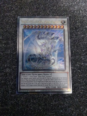 Yu-Gi-Oh Blue-Eyes Ultimate Spirit Dragon Quarter Century Rare SDWD-EN043 1st Ed-image