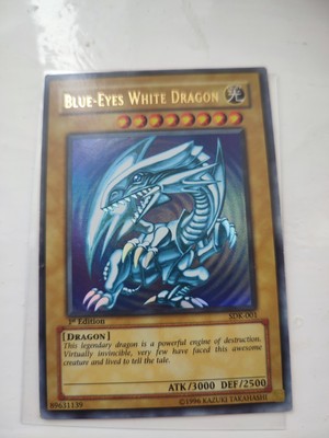 Yu-Gi-Oh SDK-001 1st Edition Ultra Rare Blue Eyes White Dragon AE-image