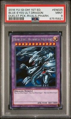 2016 Yu-Gi-Oh! 1st Edition Blue-Eyes Ultimate Dragon #DPRP-EN025 PSA 9 MINT-image