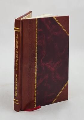 The Animate And The Inanimate / William James Sidis. 1925 [Leather Bound]-image