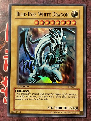 Blue-Eyes White Dragon - SKE-001 - Super Rare - 1st Edition - NM-image
