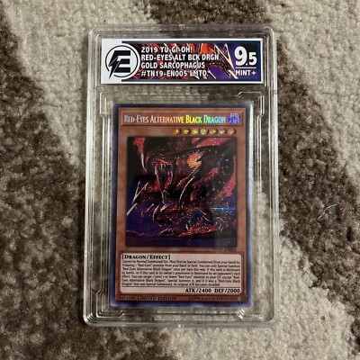 Red-Eyes Alternative Black Dragon TN19-EN005 2019 Gold Sarcophagus Tin...-image