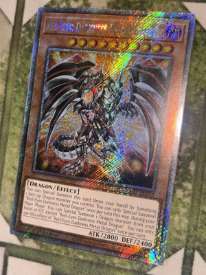 YuGiOh RED-EYES DARKNESS METAL DRAGON Platinum Secret Rare RA03-EN212-image