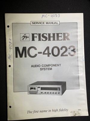 Fisher MC-4023 Service Manual Audio Component System Original-image
