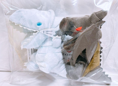 Yu-Gi-Oh! Red-Eyes Black Dragon & Blue-Eyes White Dragon Plush Mascot set-image