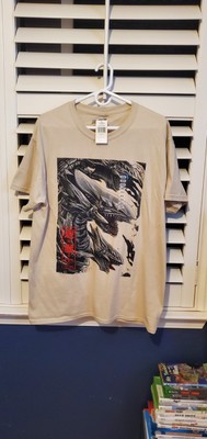 Yu-Gi-Oh Blue Eyes Ultimate Dragon 2021 Beige T-Shirt Studio Dice Men’s Large L-image
