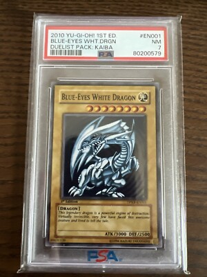 Blue-Eyes White Dragon - DPKB-EN001 - Super Rare 1st Edition- PSA 7 - yugioh TCG-image