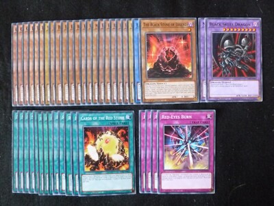 YU-GI-OH 42 CARD RED-EYES / BLACK SKULL DRAGON DECK *READY TO PLAY*-image