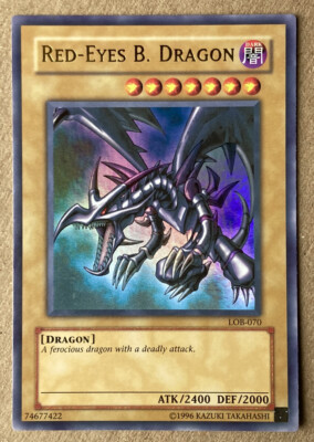 Yugioh Red Eyes B. Dragon Ultra Rare Unlimited LOB-070 NM/M Pristine Ships Fast-image