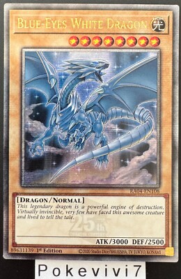 YU-GI-OH! Card BLUE-EYES WHITE DRAGON RA04-EN108 QCSR NEW-image