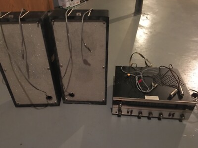 SALE!!! ORIGINAL  FISHER 200T  VINTAGE SOUND CENTER and SPEAKERS-image