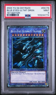 2024 YU-GI-OH! RA03-QUARTER CENTURY BONANZA BLUE-EYES ULTIMATE DRAGON PSA 9-image