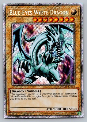 Blue-Eyes White Dragon Yugioh RA03-EN079 Platinum Secret Rare PSR NM-image