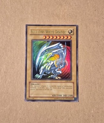 Yugioh SDK-001 Blue-Eyes White Dragon Ultra Rare Damaged-image