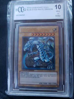 BCCG 10 Mint Or Better 2010 Legendary Coll. Blue Eyes White Dragon-image