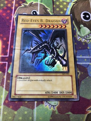 Yugioh Red-Eyes B. Dragon SDJ-001 Ultra Rare Unlimited DMG-image