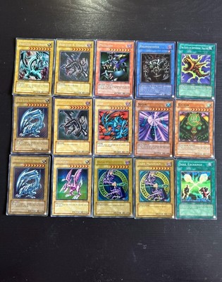 Yugioh Card Set | Blue Eyes - Dark Magician - Red Eyes B. Dragon - etc... -image