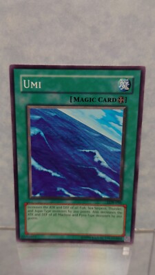 Yu Gi Oh! Umi ~ LOB-050 ~ Legend of Blue Eyes White Dragon ~ Lightly Played -image
