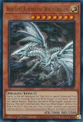 x1 Blue-Eyes Alternative White Dragon - RA02-EN010 - Ultra Rare - 1st Edition Yu-image