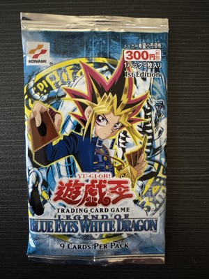 1X Legend of Blue Eyes White Dragon Asian Eng 1st Ed. Sealed Pack LOB Yu-Gi-Oh!-image