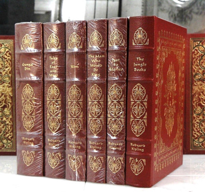 RUDYARD KIPLING 6 VOL SET - Easton Press - 5 of 6 SEALED Jungle Books Gunga Din-image
