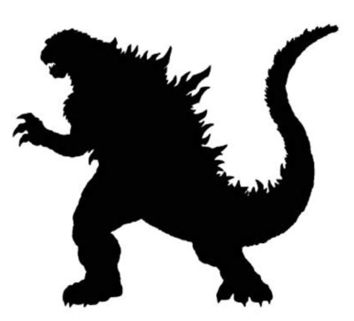 Godzilla window decal, mailbox decal laptop decal monster-image