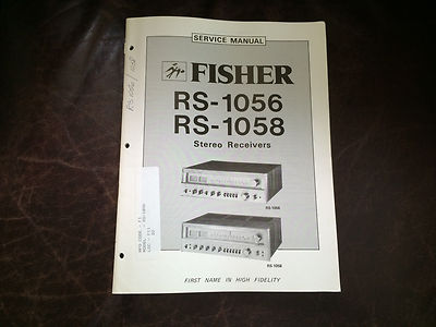 Fisher Original Service Manual Factory Repair Schematic Turntable Receiver-image