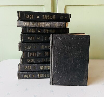 1940s AUDELS NEW ELECTRIC LIBRARY SET VOLUME WIRING HOUSE LIGHT, POWER CIRCUITS-image