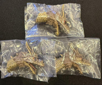 Ichiban Kuji Godzilla x Kong Monster Head Magnet King Ghidorah 3 pieces set-image
