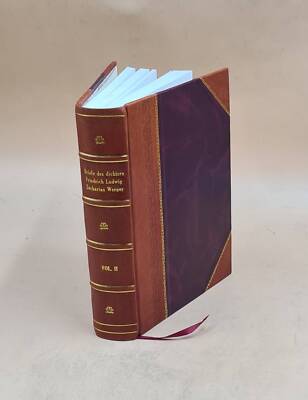 Briefe Des Dichters Friedrich Ludwig Zacharias Werner. Mit Einer [Leather Bound]-image