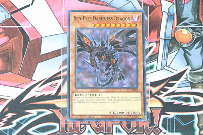 YuGiOh Red-Eyes Darkness Dragon LDS1-EN003 1st Edition Common-image