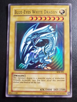 Yu-Gi-Oh! Blue Eyes White Dragon SDK-EN001 NM Ultra Rare NM Unlimited-image