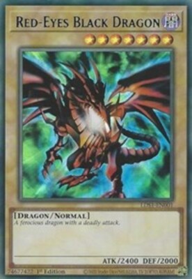 Red-Eyes Black Dragon (Blue) - LDS1-EN001 - Ultra Rare - 1st Edition x1 - Near M-image