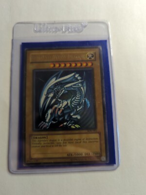 Yu-Gi-Oh Edition 2002 Blue Eyes White Dragon SDK-001 Unlimited Edition Good...-image