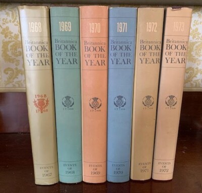 Vintage Britannica Book of the Year Set (1968-1985) Lot of 17_missing 1983-image