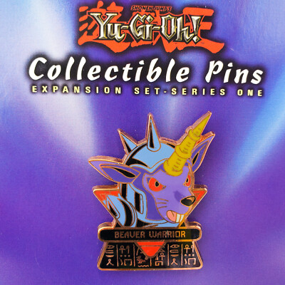 YUGIOH Lapel Pin Beaver Warrior Upper Deck 1st Ed 1996/2003 KAZUKI TAKAHASHI-image