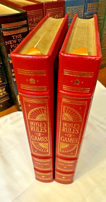Easton Press ~HOYLE'S RULES OF GAMES~ Two-Volume Set!-image