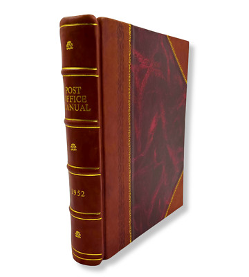 Post Office Manual 1952 By United States. Post Office Department [Leather Bound]-image