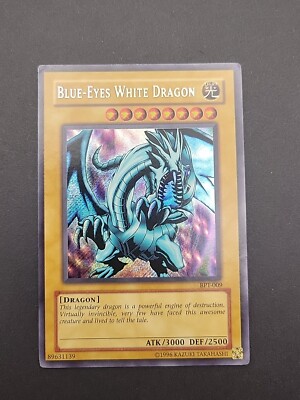 Blue-Eyes White Dragon BPT-009 Unlimited Secret Rare Yugioh TCG MP-image