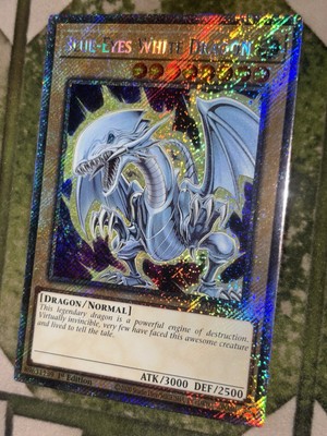 YuGiOh BLUE-EYES WHITE DRAGON Platinum Secret Rare RA04 EN108-image
