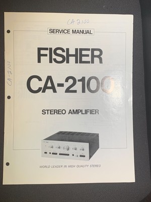 Fisher CA-2100 Service Manual Stereo Amplifier Original-image