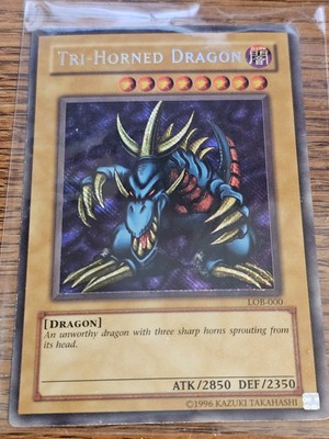Tri-Horned Dragon LOB-000 The Legend of Blue Eyes White Dragon Unlimited-image