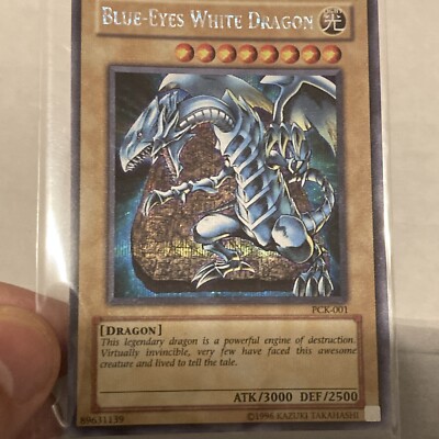 Yugioh Blue-Eyes White Dragon PCK-001  Kaiba Prismatic Secret Rare EX/NM-image
