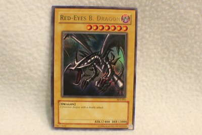Yugioh Red-Eyes B. Dragon 1st Edition Card SDJ-001-image