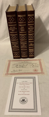 Easton Press - The Secret Man, All The President’s Men, & The Final Days SET-image