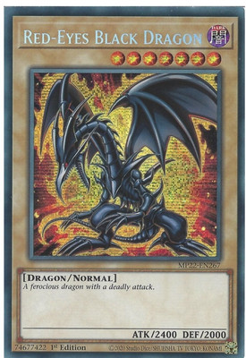 MP22-EN267 Red-Eyes Black Dragon - Prismatic Secret Rare Card 1st Edition-image