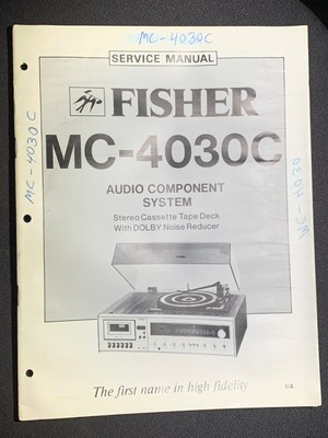 Fisher MC-4030C Service Manual Audio Component System Original-image
