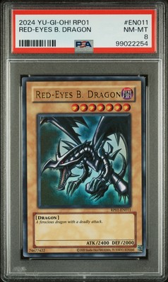 2024 YU-GI-OH! RP01-RETRO PACK #EN011 RED-EYES B. DRAGON PSA 8-image